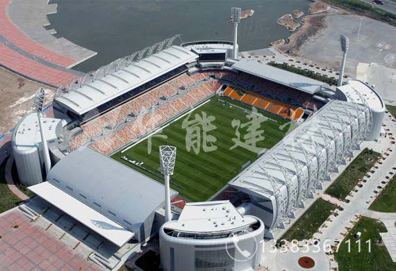 天津泰達足球場無機纖維噴涂
